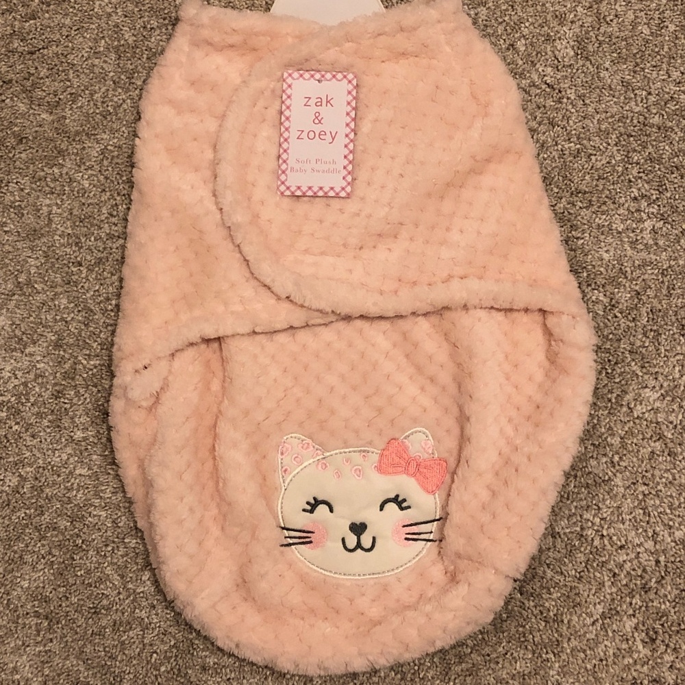 Zak & Zoey soft plush Baby Swaddle- NWT